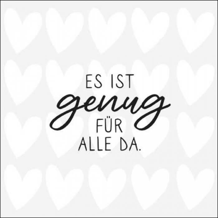 Lunch Servietten - Es ist genug für alle da