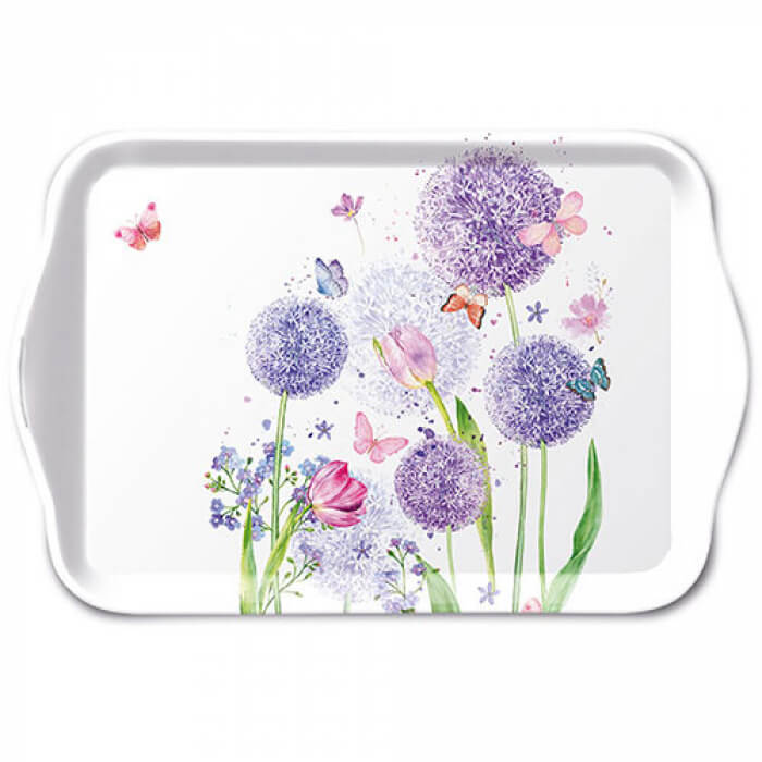 Kleines Tablett - Blumen