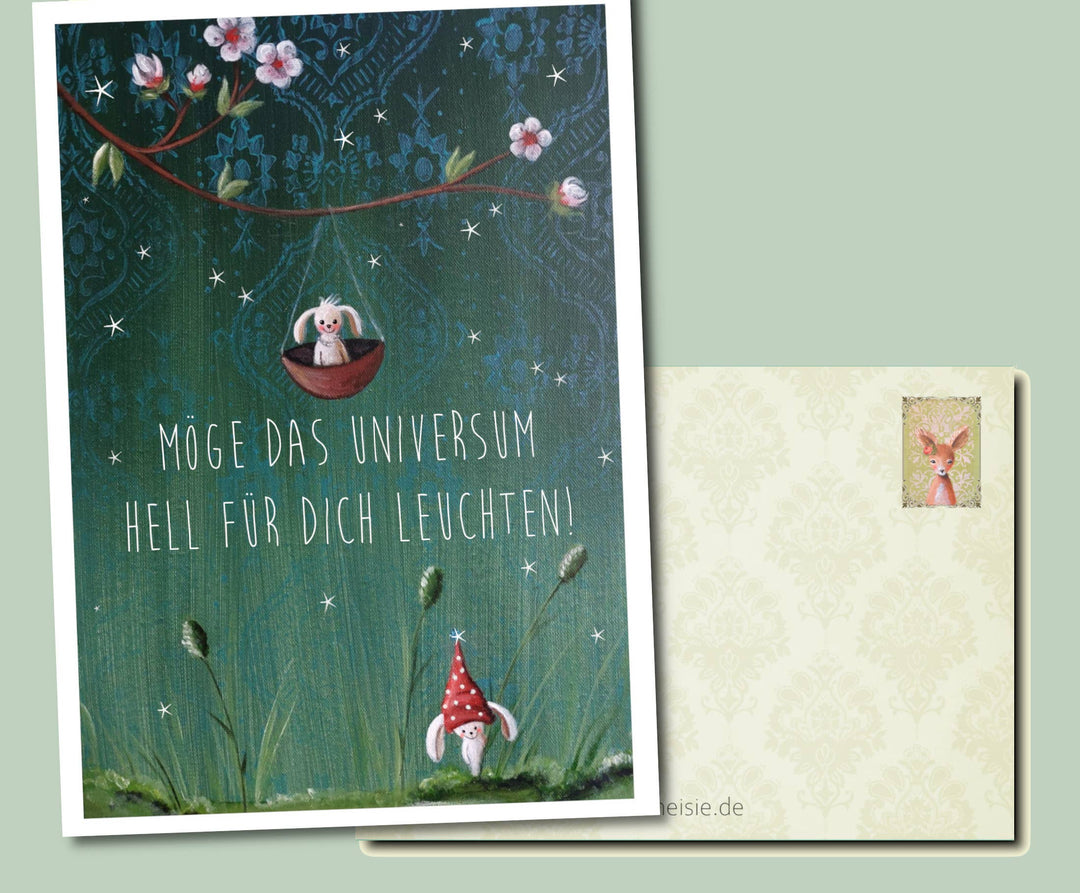 Grusskarte - Universum