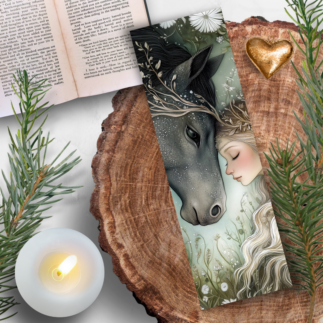 Marque-page - La tendresse du cheval