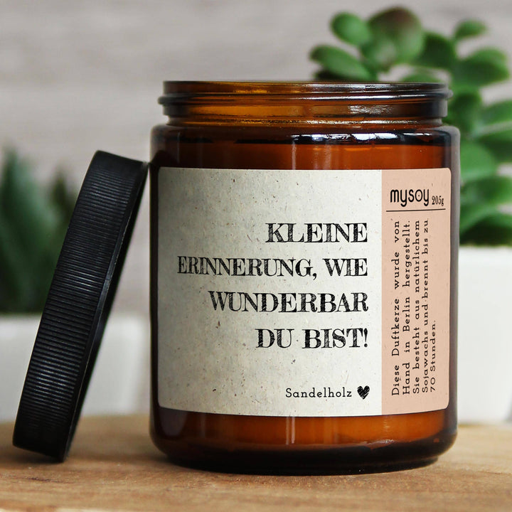 Duftkerze- Kleine Erinnerung