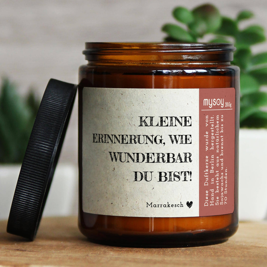 Duftkerze- Kleine Erinnerung