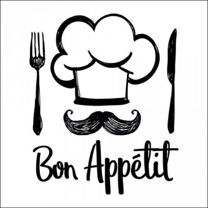 Lunch Servietten - Bon Appétit