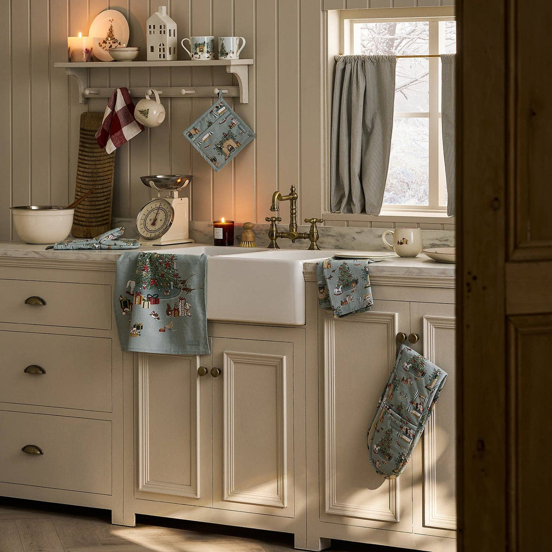 Weihnachtsgeschirrtuch Baumwolle – Cosy Christmas Motiv