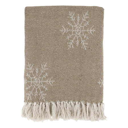 Plaid - couverture avec cristaux de glace