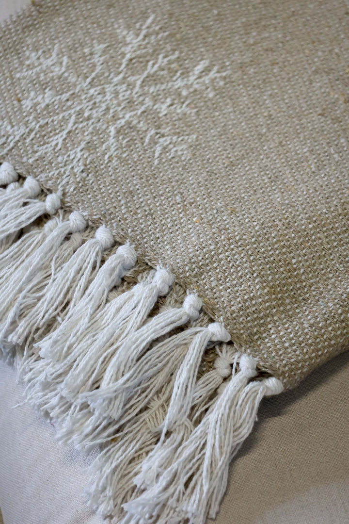 Plaid - couverture avec cristaux de glace