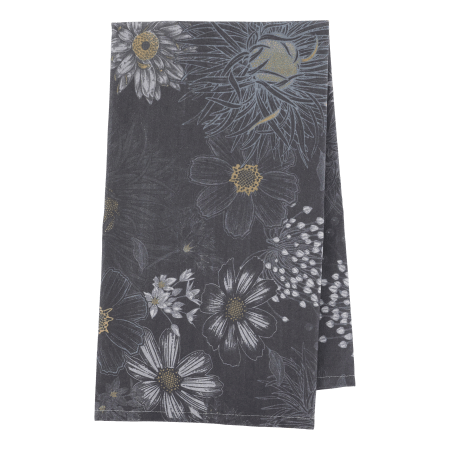 Geschirrtuch mit Blumen Midnight – Chic Antique Baumwolle