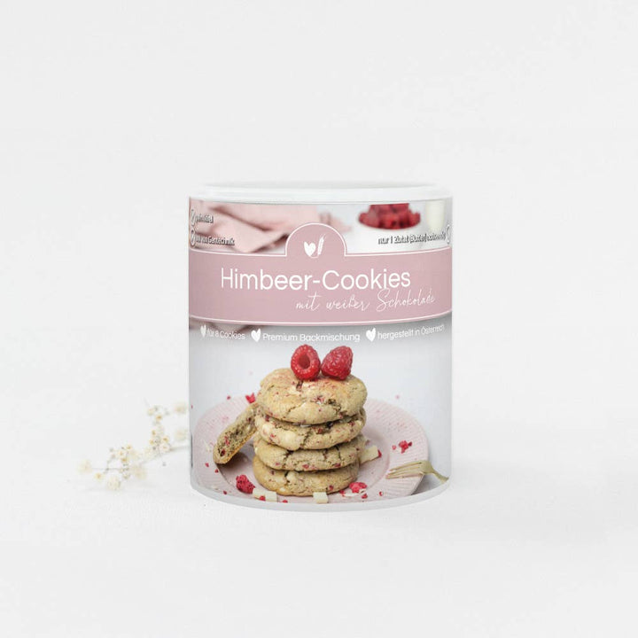 Backmischung - Himbeer-Cookies mit weißer Schokolade