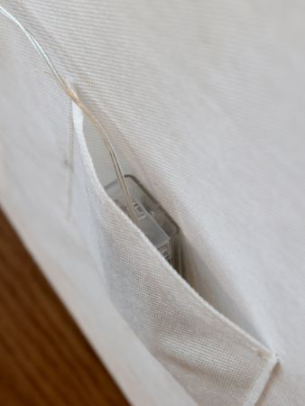 Nostalgisches Bild mit Lastwagen und LED-Weihnachtsbäumen