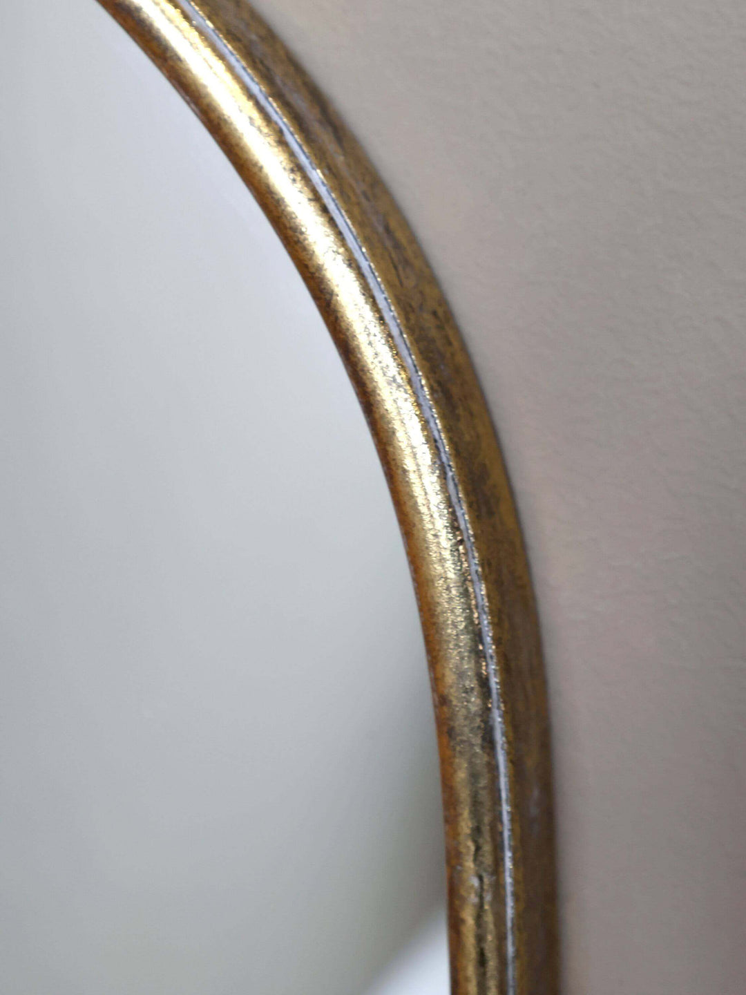 Spiegel mit Regal – Antique Messing