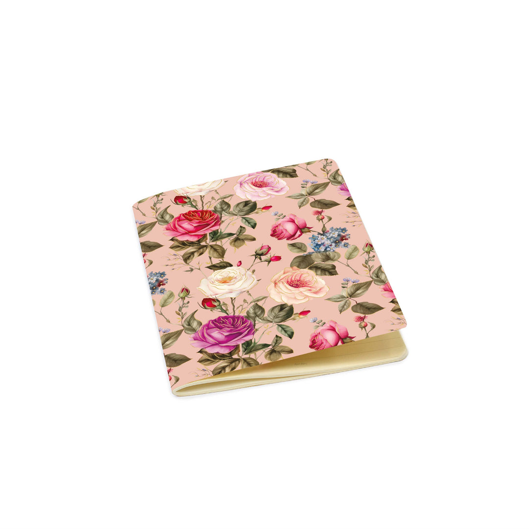 A5 Notizbuch „Rose“ –  Notizbuch mit Rosenmotiv & Goldakzenten