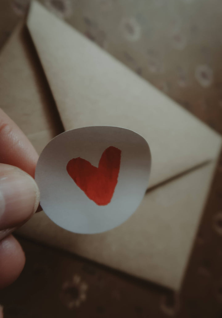 Sticker-Set Rote Herzen