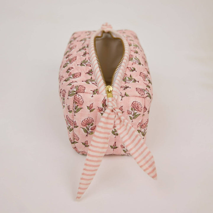 Kulturbeutel aus Bio-Baumwolle - Rosa