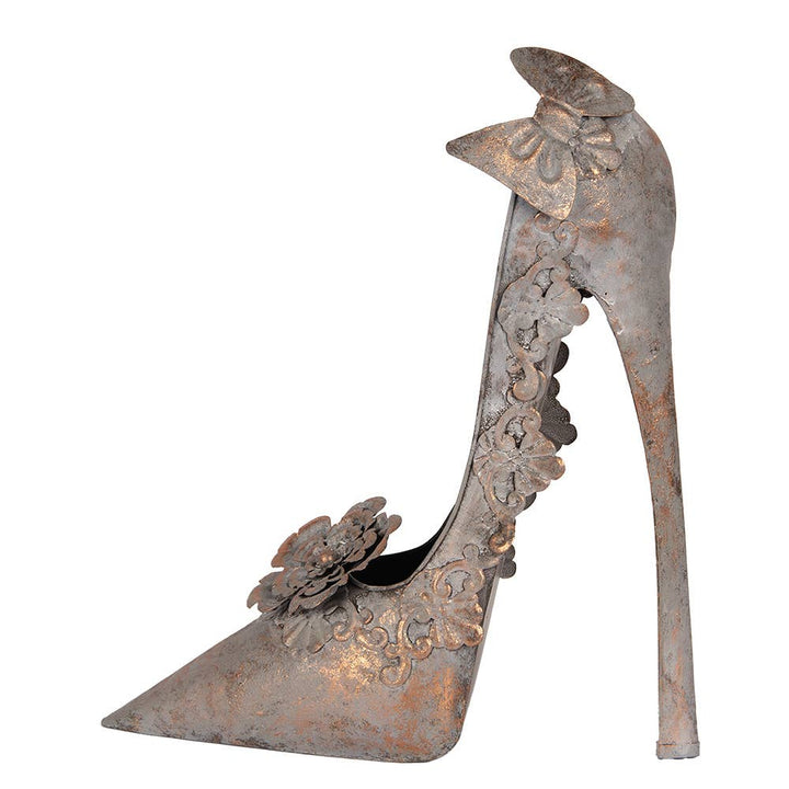 Deko-Schuh - Kupferfarbiges Metall