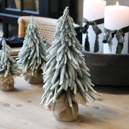 Tannenbaum mit Schnee - 35 cm