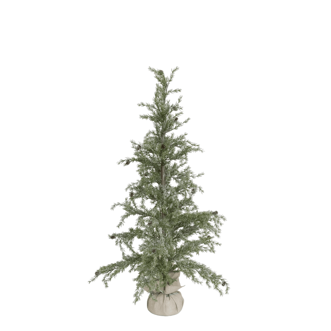 Künstlicher Weihnachtsbaum mit Zapfen & Schnee – H150 cm