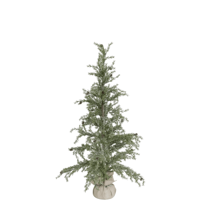 Künstlicher Weihnachtsbaum mit Zapfen & Schnee – H150 cm
