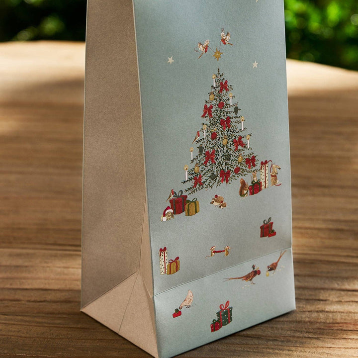 Weihnachtsflaschen-Geschenktasche