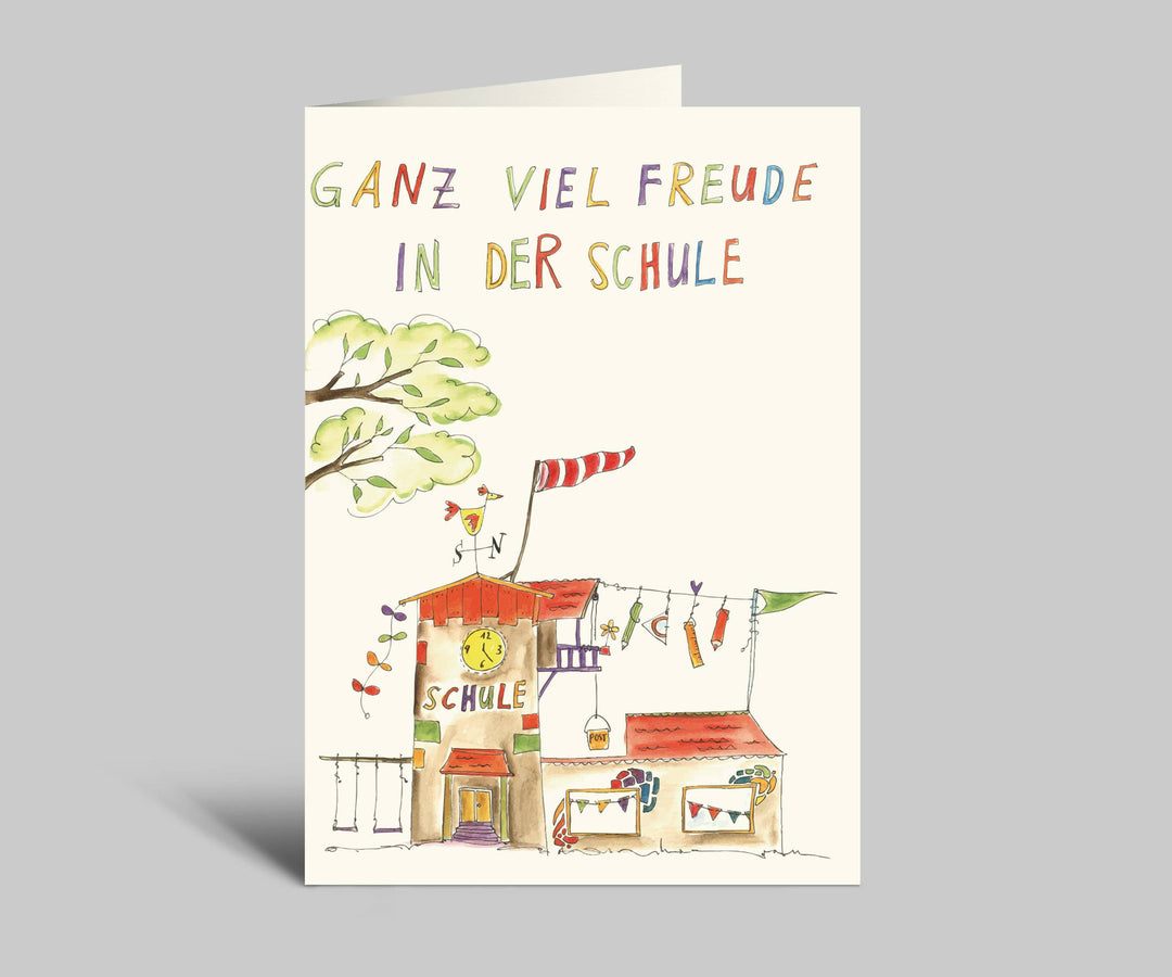 Karte - Ganz viel Freude in der Schule