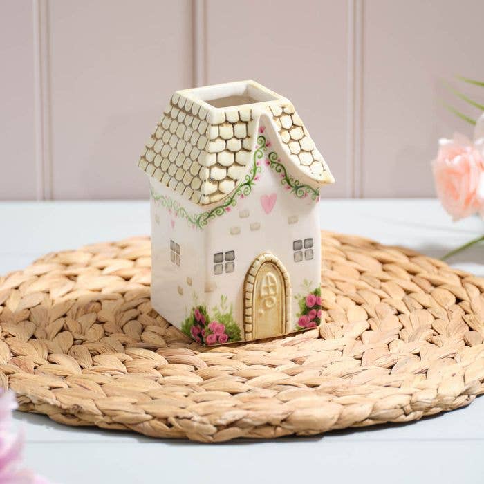 Steingut Vase Cottage Garden 13 cm