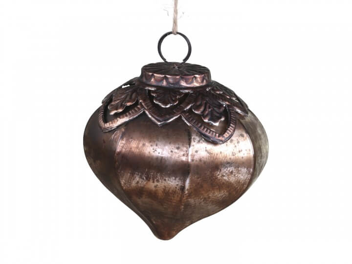 Weihnachtsbaumschmuck mit Dekor antique mocca