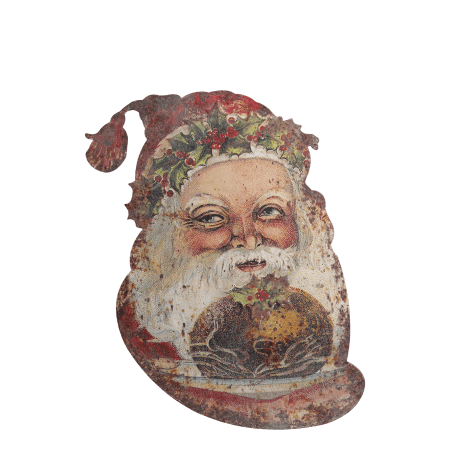 Chic Antique Weihnachtsmann Vintage Eisen Deko