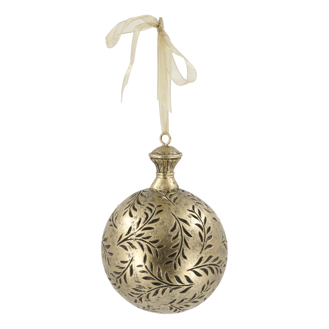 Boule de Noël avec ruban organza