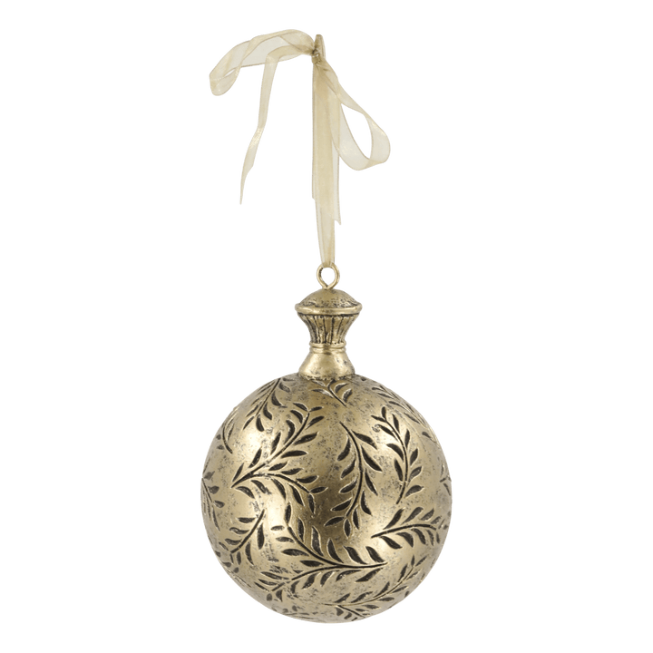 Boule de Noël avec ruban organza