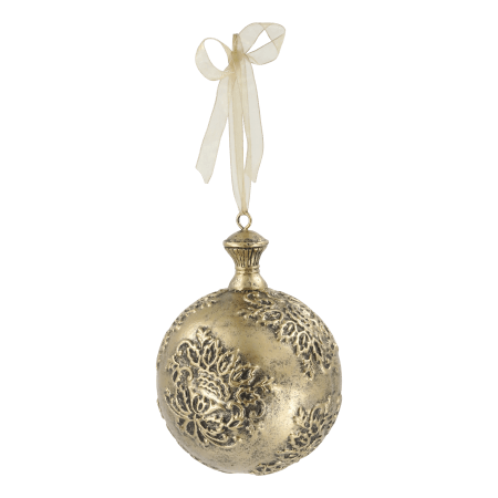 Boule de Noël avec ruban organza