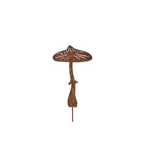 Gartenstecker Rost - Pilz 17 cm