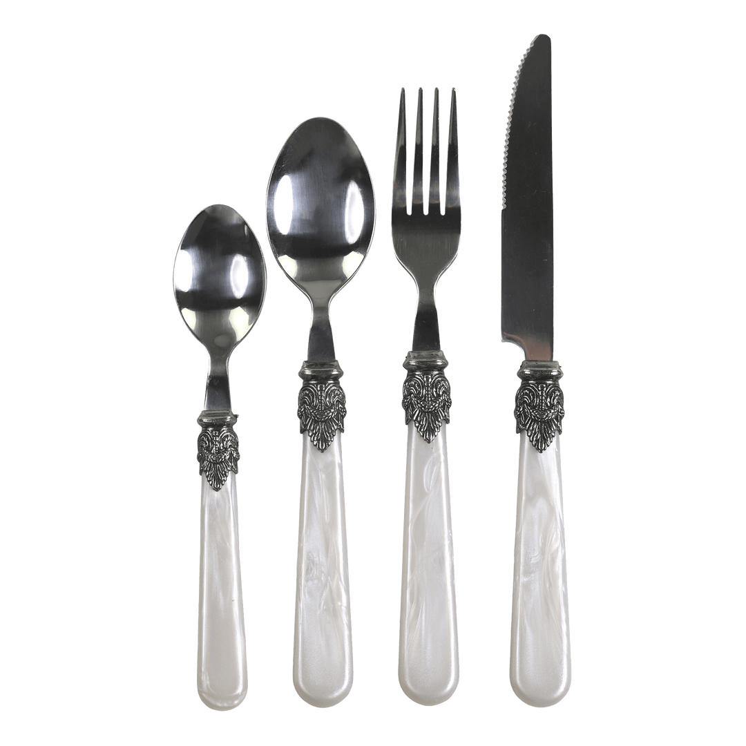 Linas Besteck Set 4-teilig – Antique Perlmutt