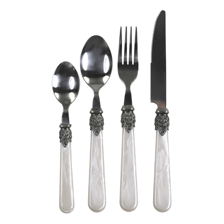 Linas Besteck Set 4-teilig – Antique Perlmutt