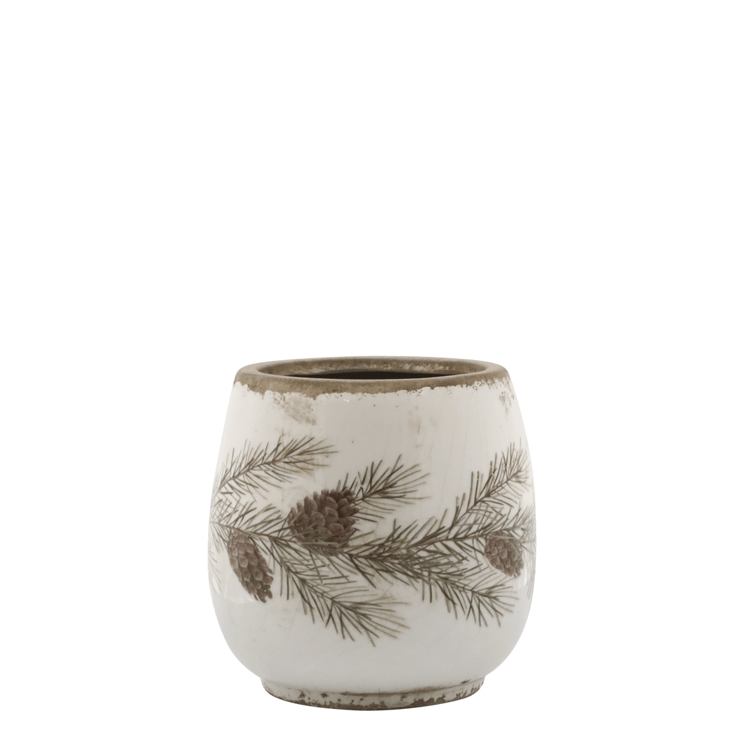 Pot de fleurs avec motif cône 14,5 cm