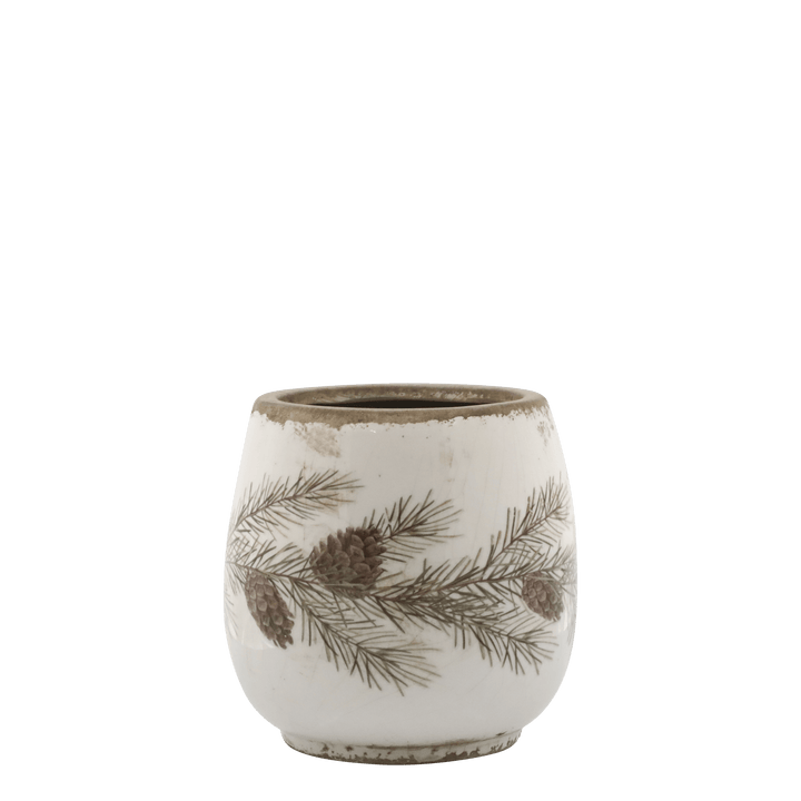 Pot de fleurs avec motif cône 14,5 cm