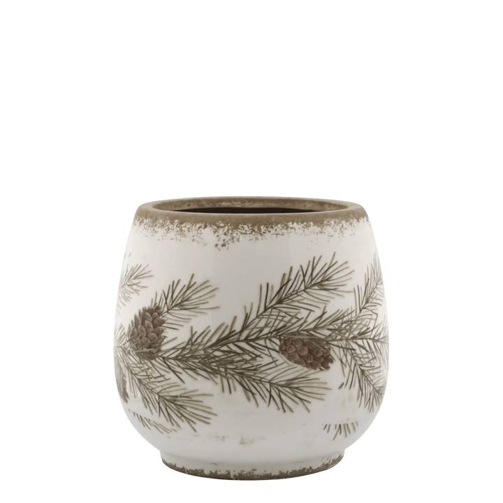 Pot de fleurs avec motif cône 16,5 cm