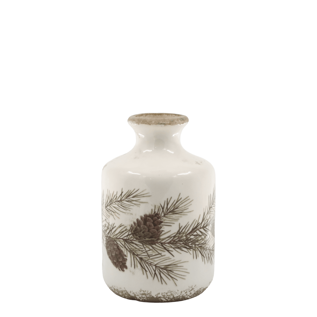 Vase à fleurs avec motif de cône