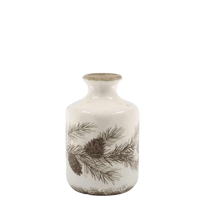 Vase à fleurs avec motif de cône