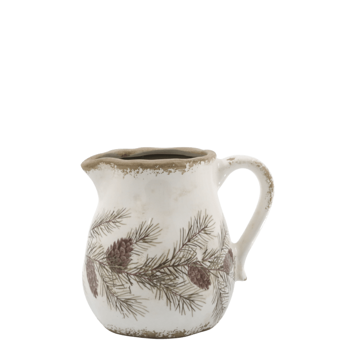 Vase à fleurs - cruche avec motif de cône