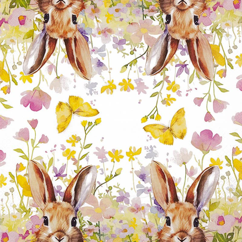 LunchServietten - Bunny in Meadow