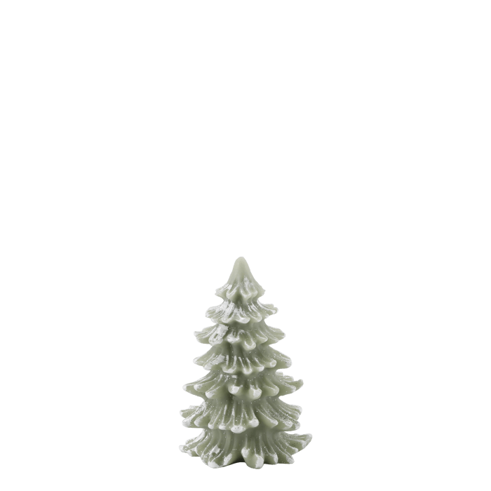 Bougie - Sapin de Noël à paillettes 13 cm