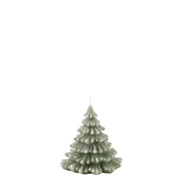 Bougie - Sapin de Noël à paillettes 12,5 cm