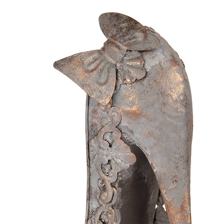 Deko-Schuh - Kupferfarbiges Metall