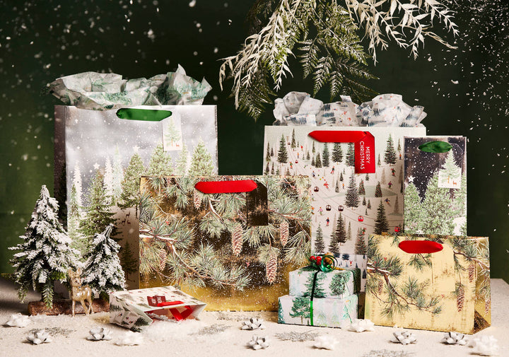 Geschenktasche - Winterwald