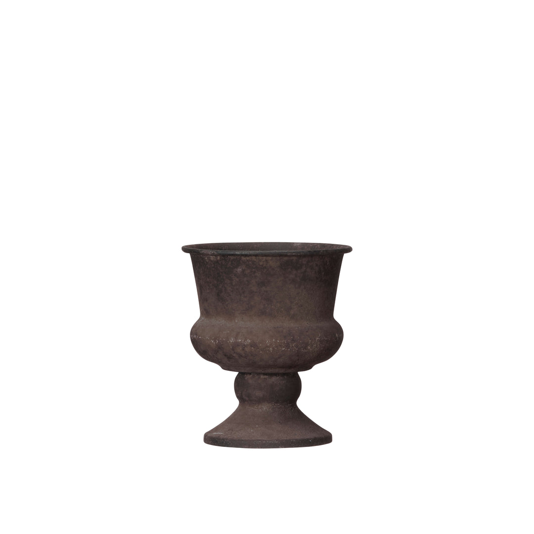 RAGNA Pflanztopf Pokalform -  Rostbraun, Eisen 13 × 14 cm