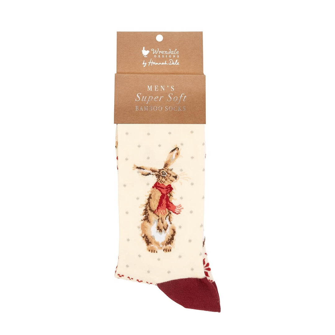 Herrensocken Schneehase – By Hannah Dale