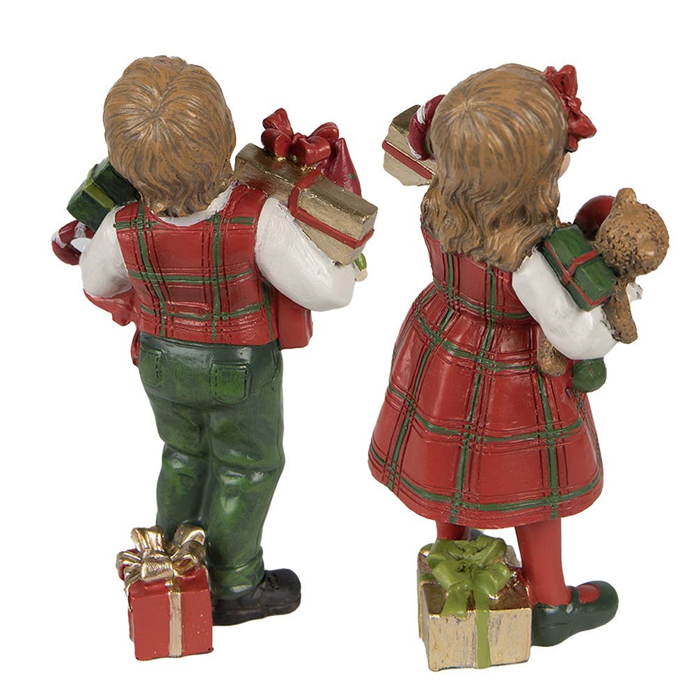 Kinder Figur Weihnachtsgeschenke – Set von 2
