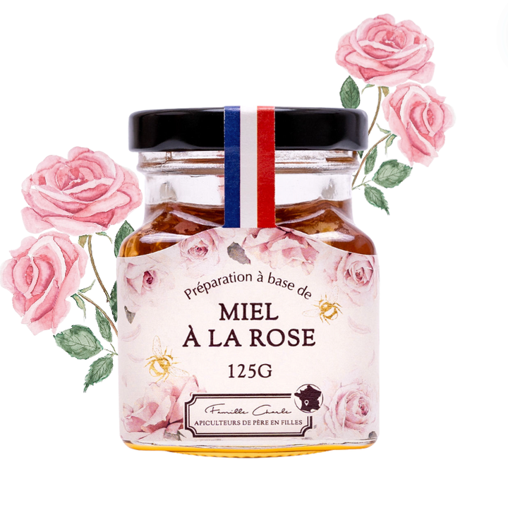 Honig mit Rosenblüten-Infusion – Frankreich