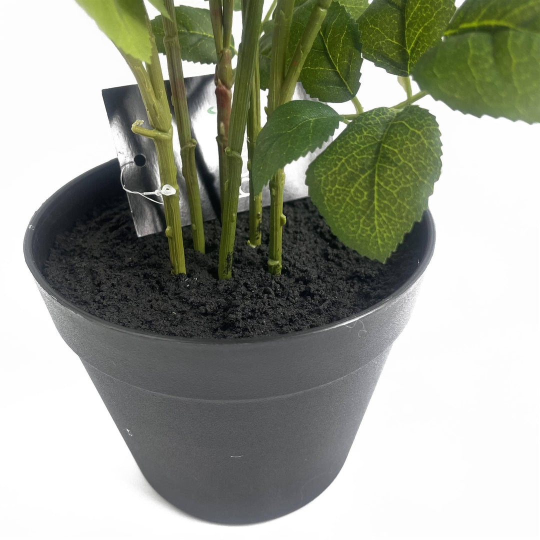 Künstlicher Rosenstrauch Rosa – 60 cm | Premium Seidenblüten