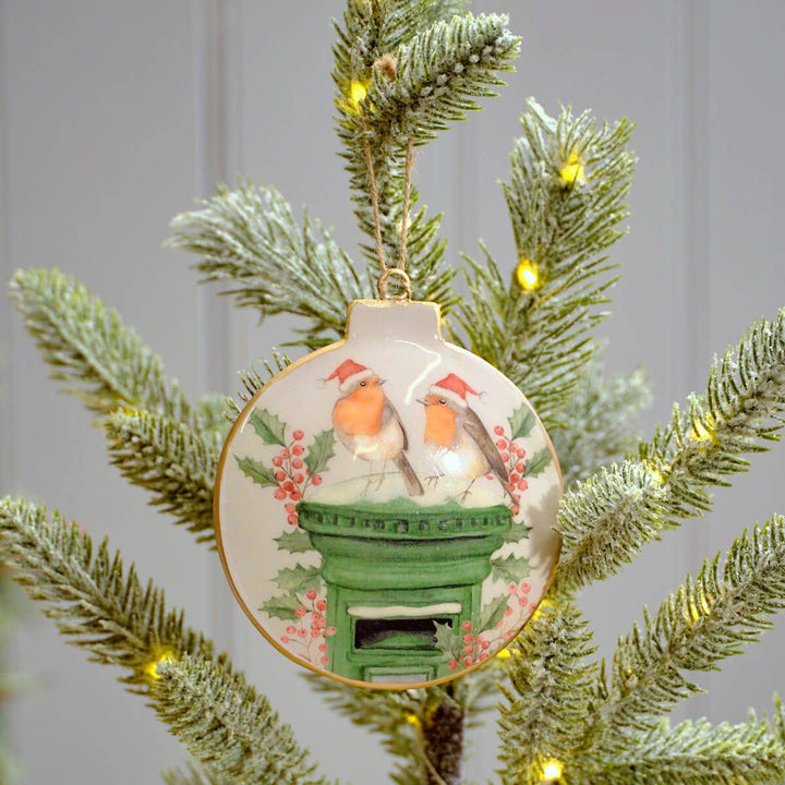 Weihnachtsschmuck -  Rotkehlchen