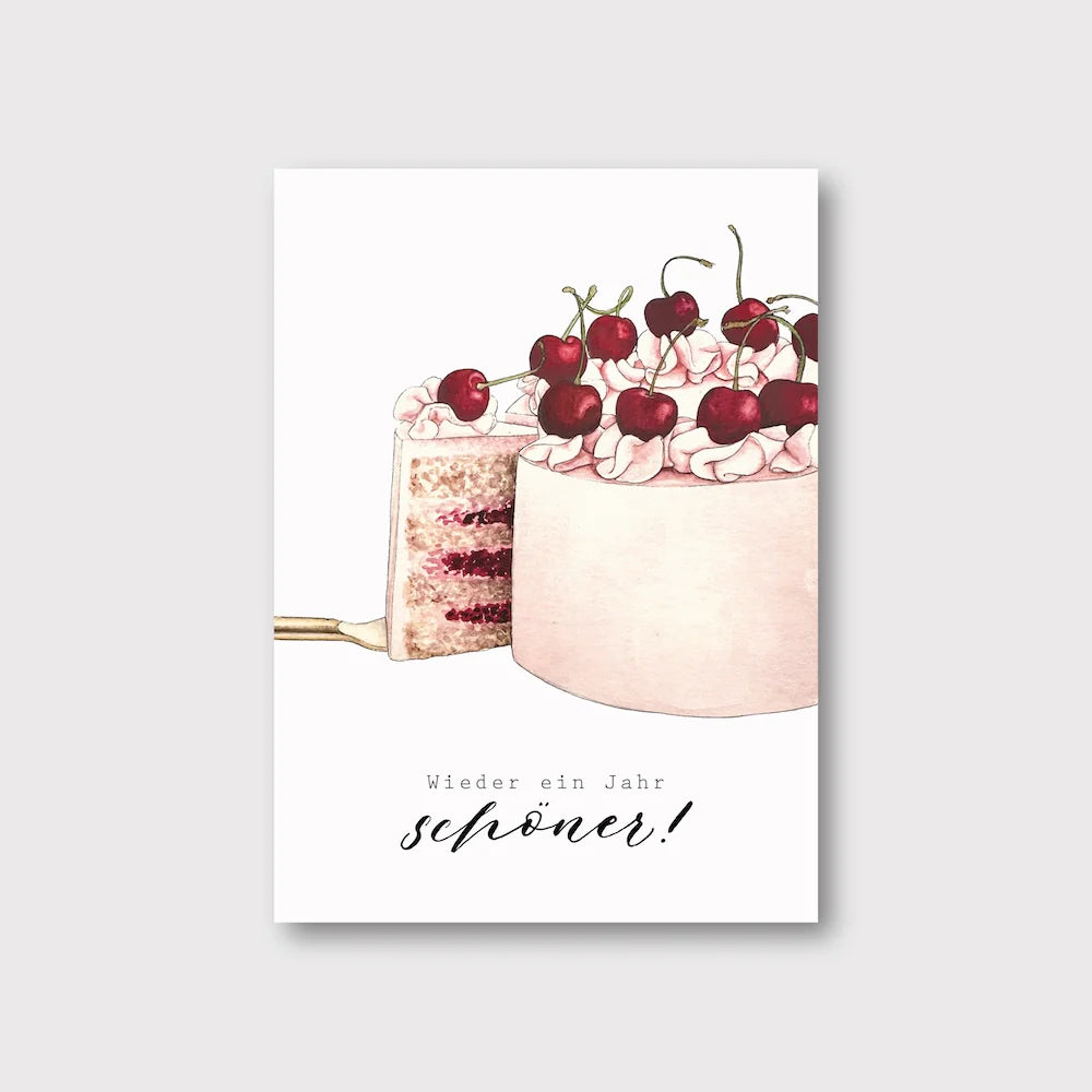 Geburtstagskarte - Ein Jahr Schöner